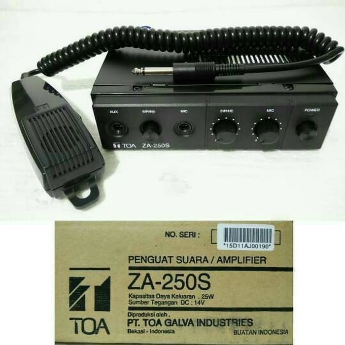 TOA ZA-250S Car Amplifier ZA 250S AMPLI MOBIL ZA250S