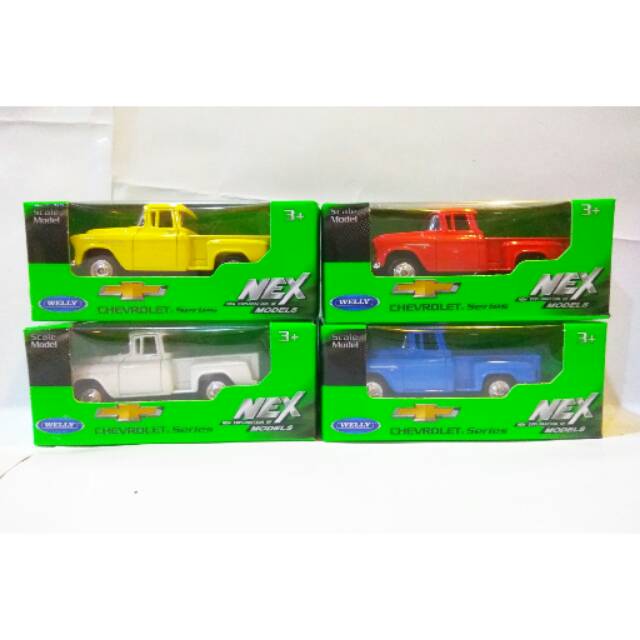 Miniatur Diecast Mobil Chevrolet Pick Up Skala 60 Welly Nex
