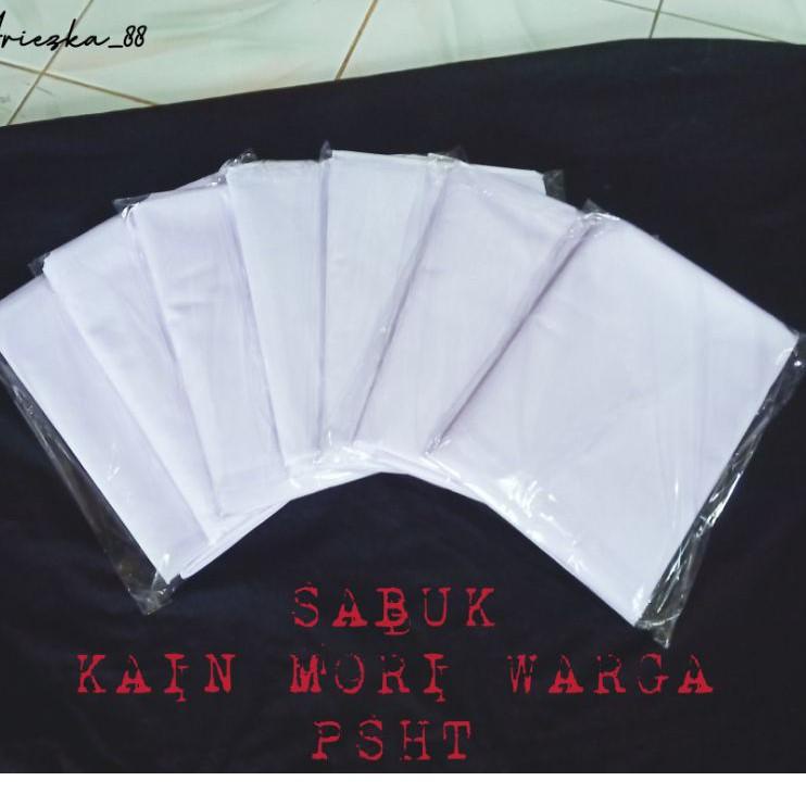 Modern.. SABUK MORI WARGA PSHT PRIMISIMA | Sabuk Duplikat warga psht | sabuk kain mori psht