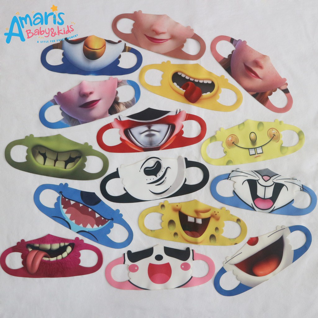 

Amaris Masker Scuba 3D Motif Anak-Anak