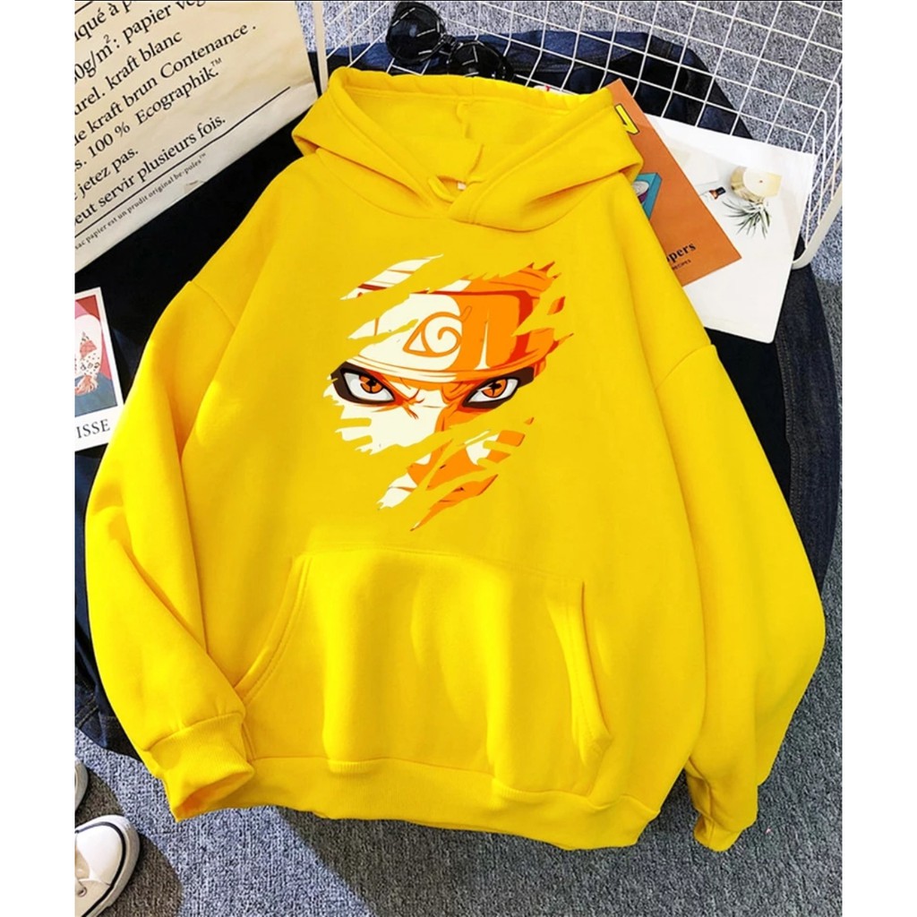 NARUTO SAGA MODE HOODIE PRIA / HOODIE PRIA TEBAL