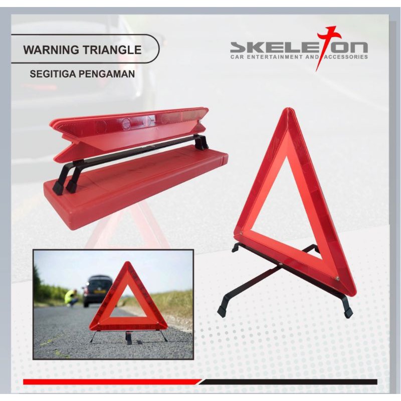 SEGITIGA PENGAMAN MOBIL Warning Triangle SKT-WTJM002-5