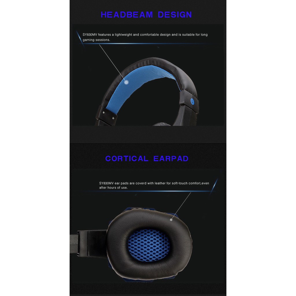 Headset Gaming LED+Microphone for Headphone Gamer For Computer And Laptop