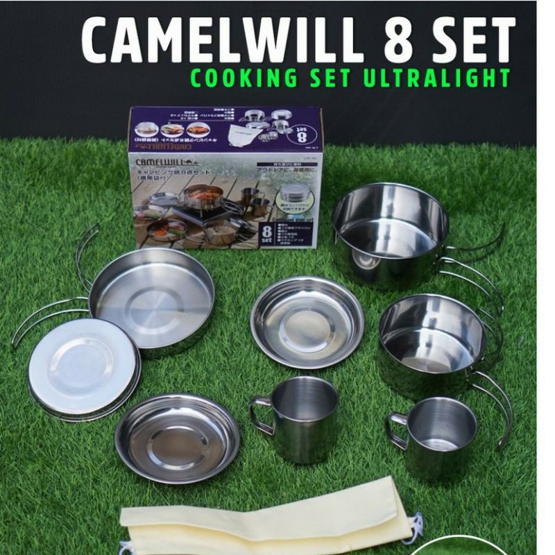 COOKING SET DS308 / ALAT MASAK CAMPING COOKINGSET DS 308 /COOKING SET DS 308 / NESTING CAMPING / ALAT MASAK KEMAH