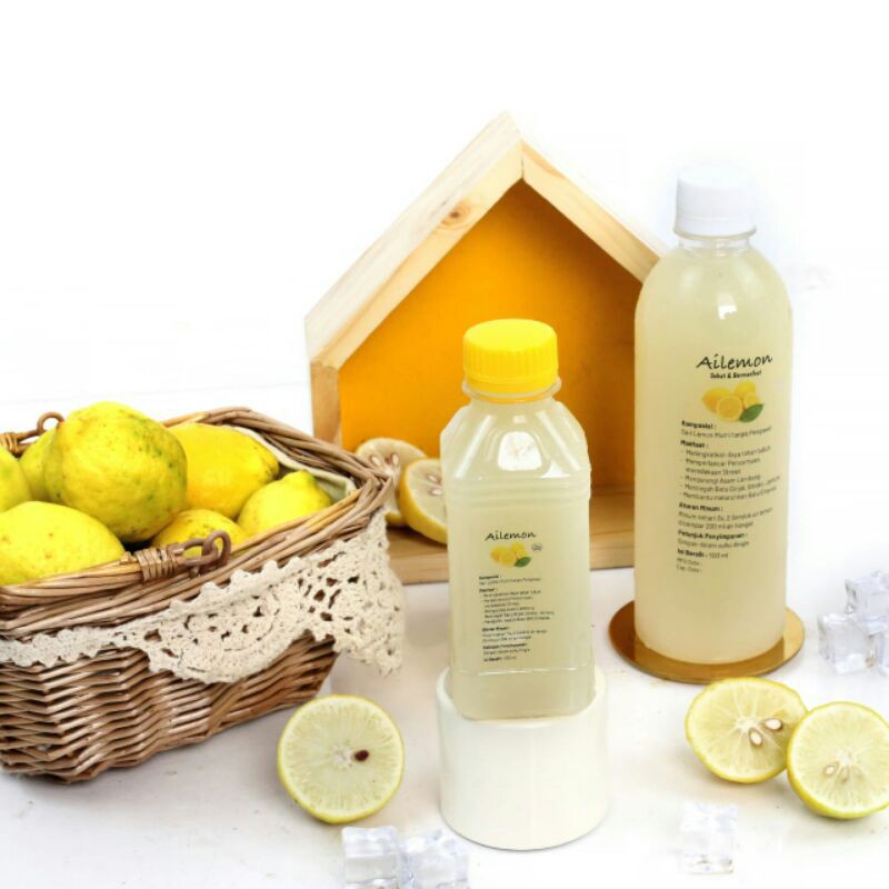 

Air lemon Termurah sari lemon 500ml dan 250ml Ai lemon