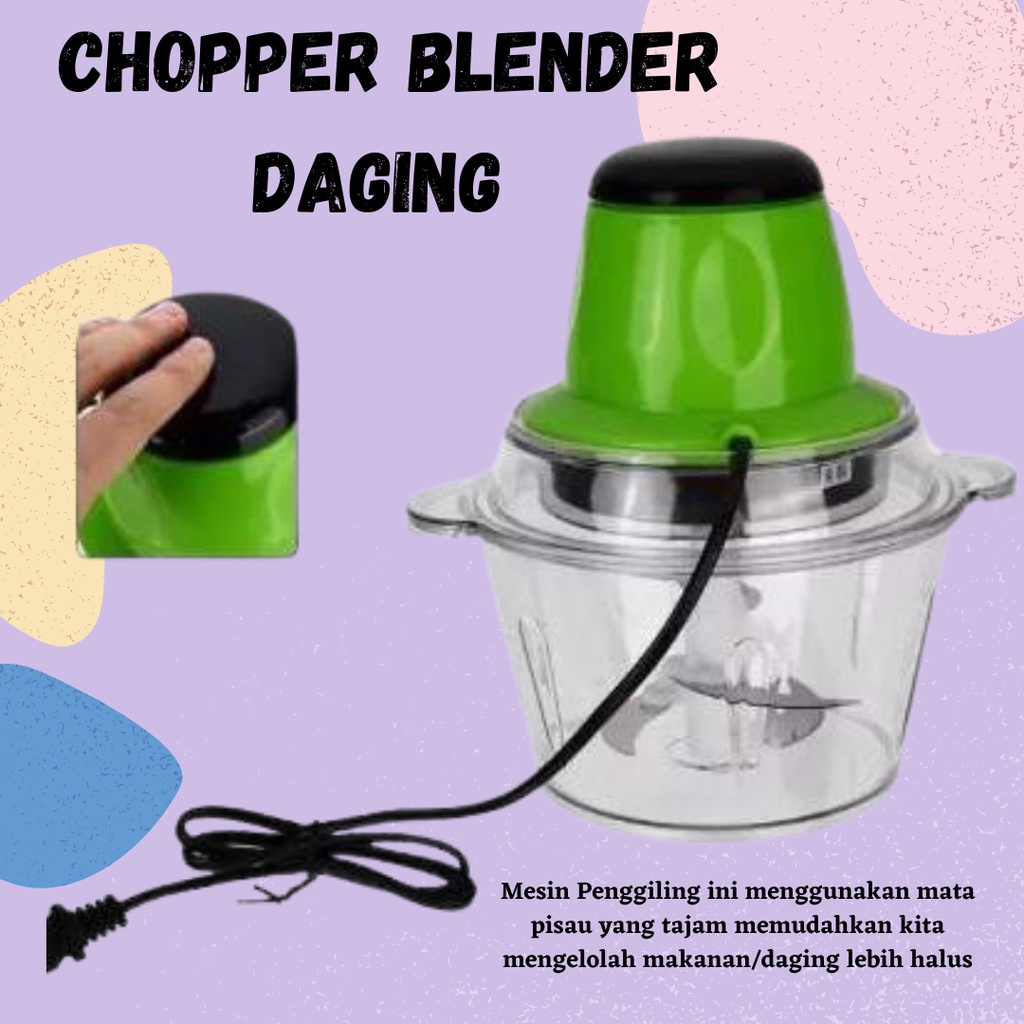 TERLARIS!! Blender Serbaguna Gilingan Daging Chopper Blender Daging Elektrik Meat Serbaguna