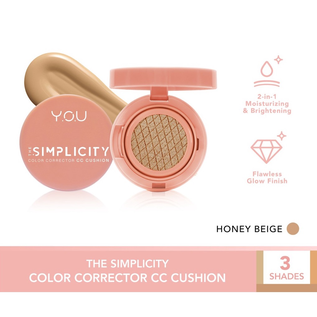 BEST SELLER 2022 The Simplicity Color Corrector CC Cushion by YOU Makeups-TARABABYSTORE