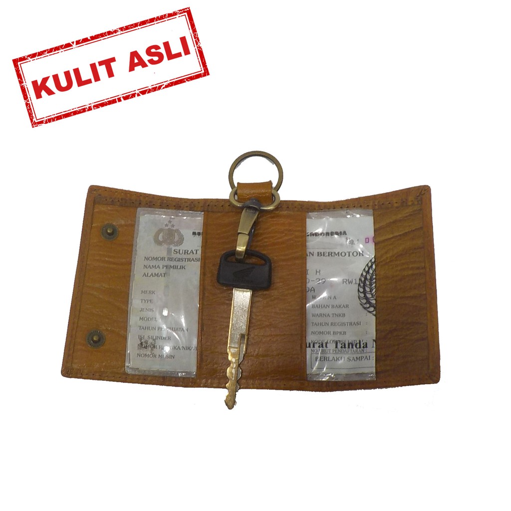 Auris Dompet Kulit Asli Kunci Motor Dompet STNK Kunci Mobil 48004