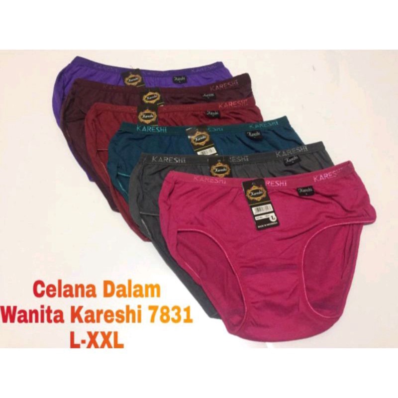 12 PCS/ LUSINAN/BEEE_91/ Celana Dalam Wanita / Celana Dewasa/7830/7831