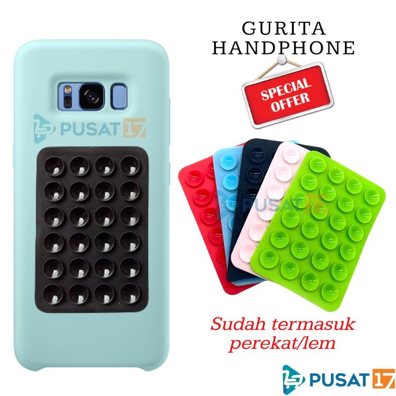 TEMPELAN HP GURITA SILIKON / SUCTION HOLDER HANDPHONE /