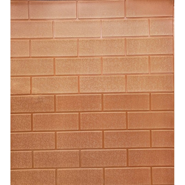 Wallpaper 3D Model Bata Halus 70x77CM TEBAL 3MM-BATA HALUS COKLAT