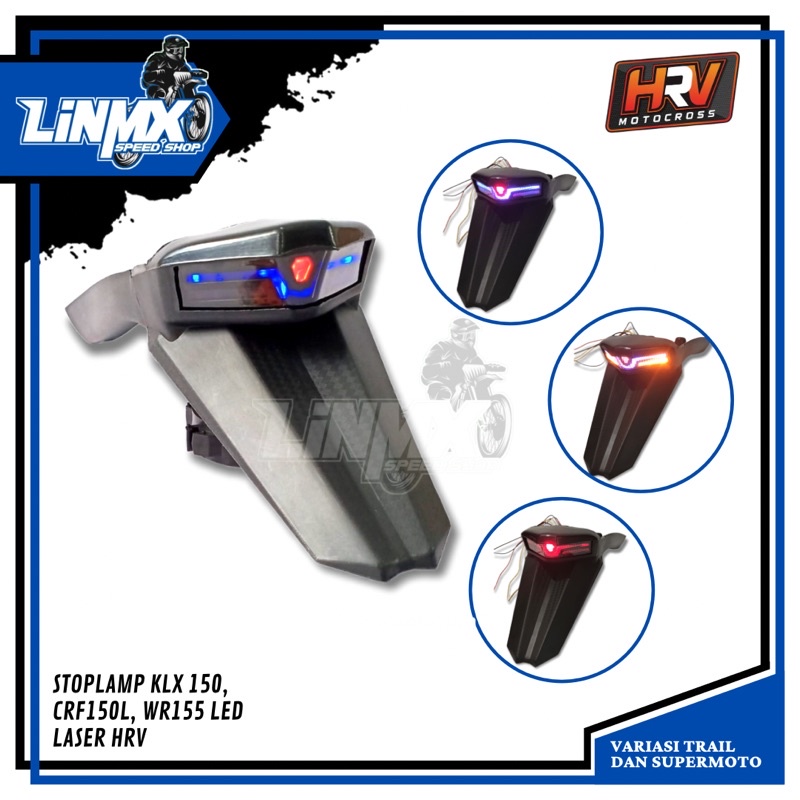 SPAKBOR BELAKANG STOPLAMP KLX 150 CRF 150 LED LASER HRV