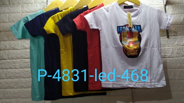 PROMO LIVE SHOPEE KAOS LED ANAK MOTIF CAMPUR CEWE COWO KHUSUS LIVE SHOPEE