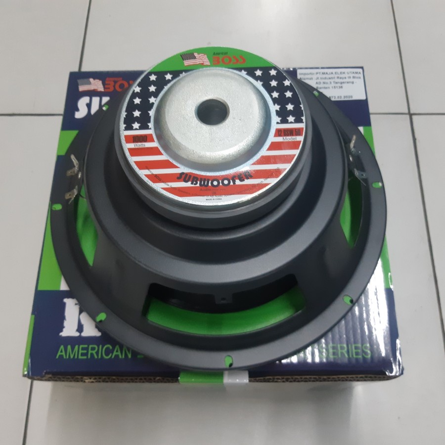 subwoofer american boss 12 inch 400 watt doublecoil suara mantap
