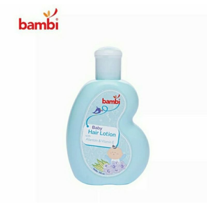 Bambi Baby Hair Lotion with Allontoin &amp; Vit E lotion rambut bayi 100 ml