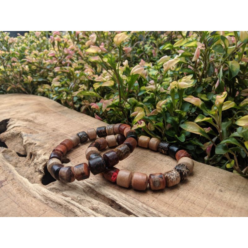 GELANG KAYU BERTUAH KOMBINASI