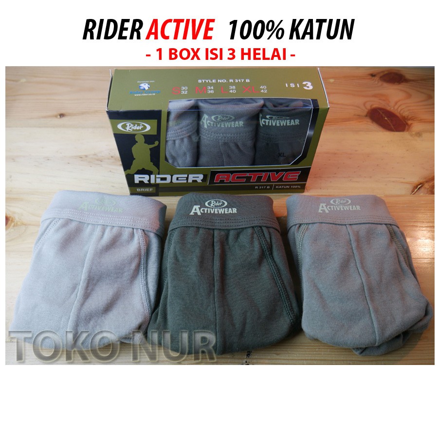 Celana Dalam Rider Active paket 3 Helai