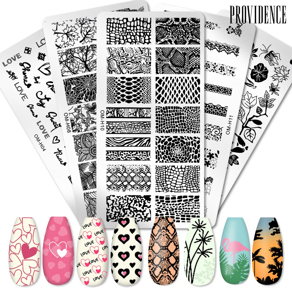 Providence Plat Stempel Kuku Efektif Presisi Untuk Nail Art / Salon