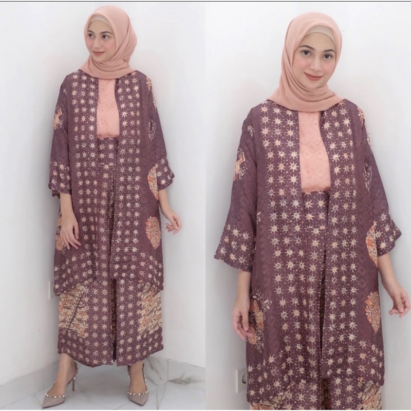 Celana Kulot Set Arumi Basic Outer Batik by SARAH THE LABEL/ Outer Batik Viscose