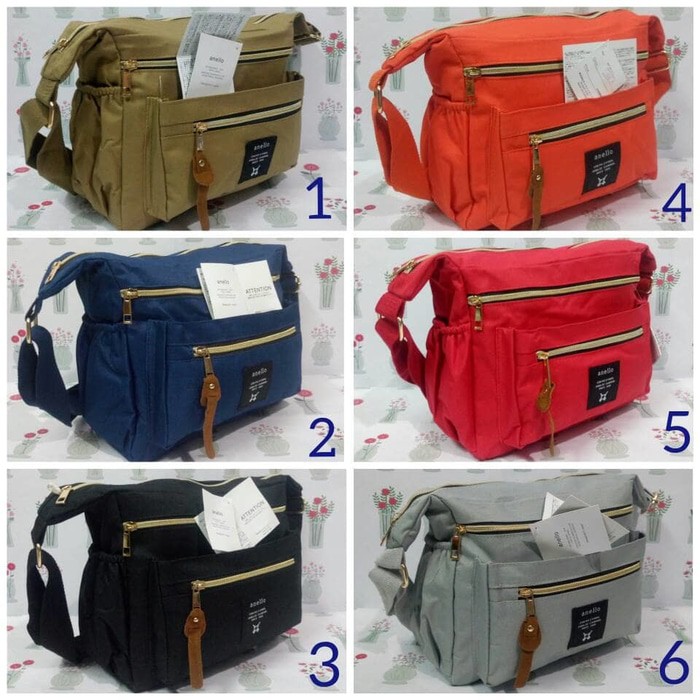 TAS MEWAH TAS SELEMPANG WANITA ANELLO A118 7ruang ORIGINAL