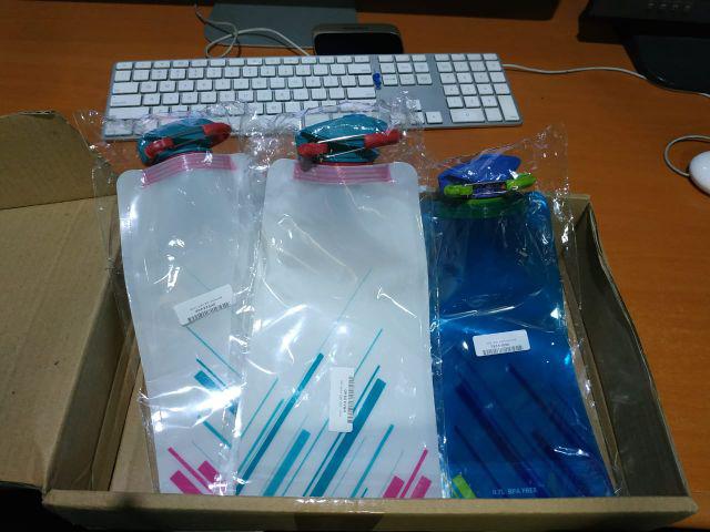 Botol Minum Lipat Camping Mountaineering Hiking Drinking Bottle 700ml