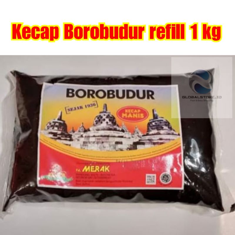 Kecap borobudur manis refill 1kg