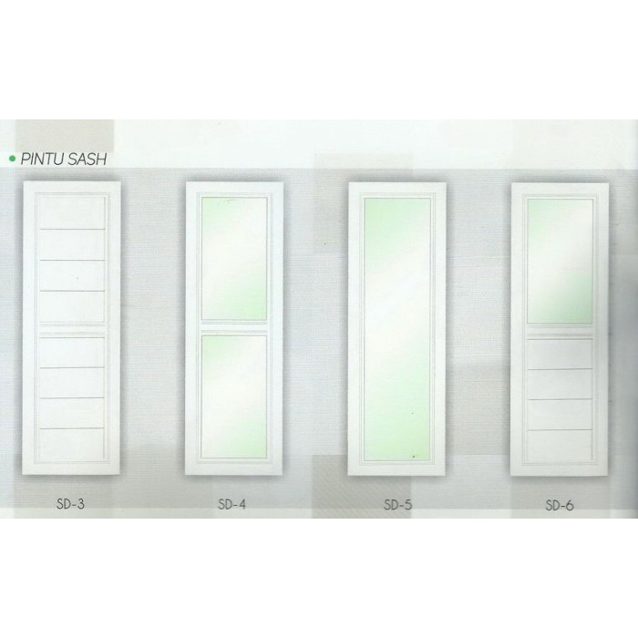 PINTU UPVC SASH DOOR PINTU KAMAR MANDI SPLUS SD5 SD4 SD6 80X2000