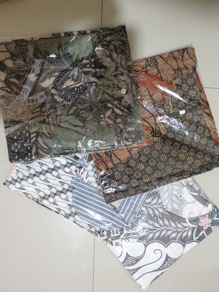 Tey-17 Batik Wanita Asj Sa Hrb026 Kenongo Kemeja Tosca Pendek
