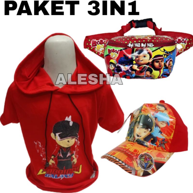 Baju anak laki laki Boboiboy Baju anak laki-laki karakter Hoodie anak laki laki - baju anak Baju kaos Boboi boy