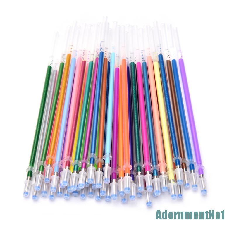 [AdornmentNo1]Colors Flash Ballpint Pen Highlight Pen Refill Colorful Refills Children Gift