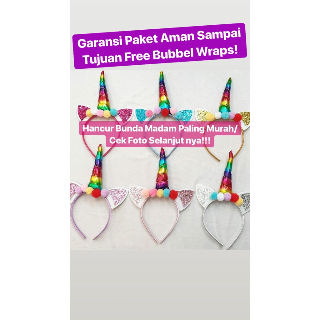 Bando Unicorn Bando Anak Unicorn Bando Anak My Little Pony Unicorn