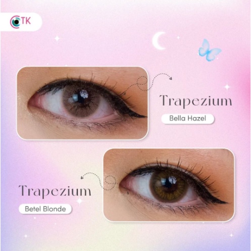 Softlens Trapezium CTK dia 14.5mm Betel Rigel Bella Gray Brown Blonde Onyx Smokey