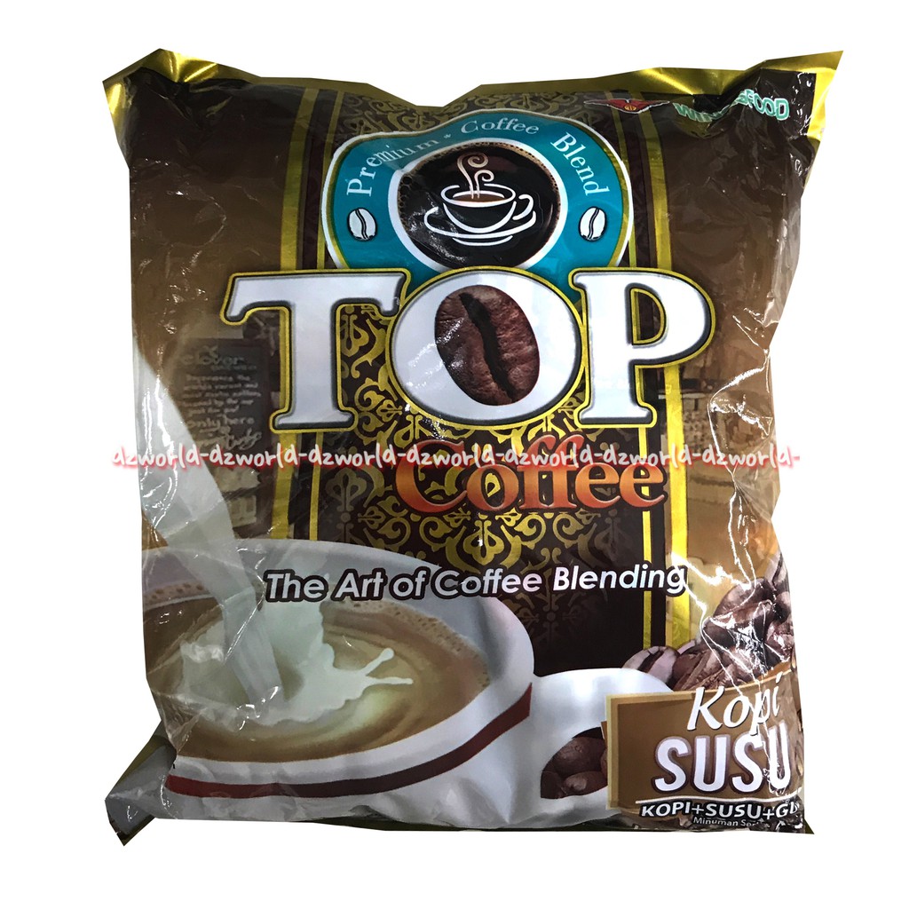 Top Coffee Kopi Susu Isi 20 Sachet Kopi Bubuk Instan Top Kopi Top Coffe Cofeee Milk Coffee