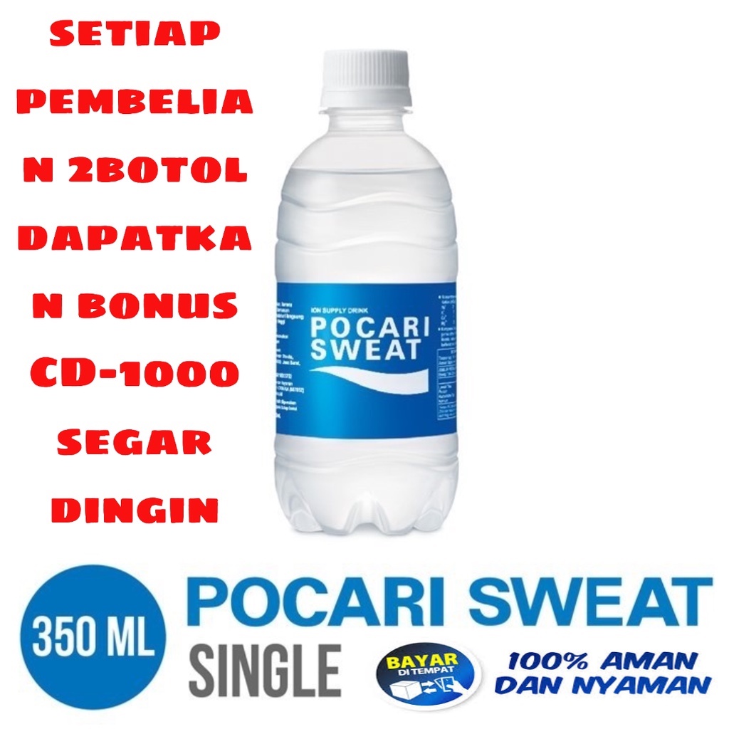 

POCARI SWEAT BOTOL 350ML FREE BONUS COD