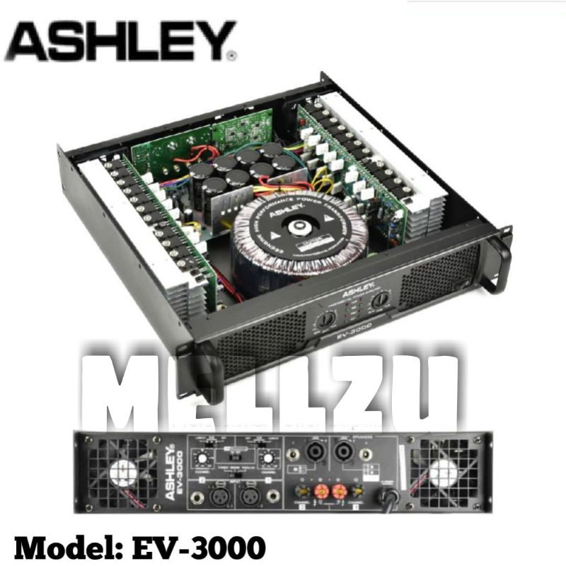 Power Ashley EV3000 Amplifier Ashley EV 3000 Original