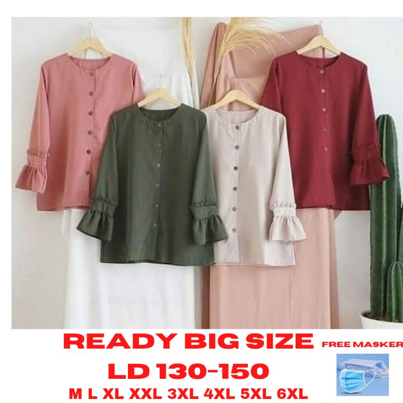 Yoera atasan wanita M L XL XXL 3XL 4XL 5XL/baju jumbo wanita/atasan wanita jumbo terbaru/baju big si