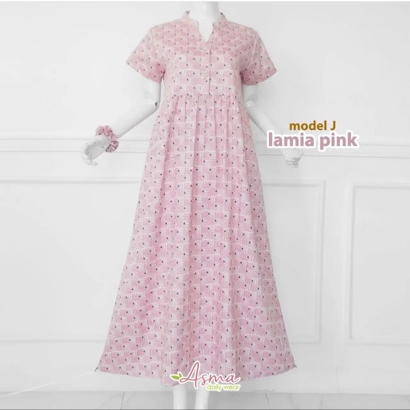 MODEL J LAMIA PINK Homedress Daster Asma daily wear Asma dailywear Asmadailywear