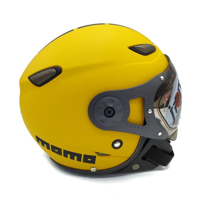 Helm JPN MOMO Pilot Kuning (Retro/Bogo/Klasik/Classic/Vespa)