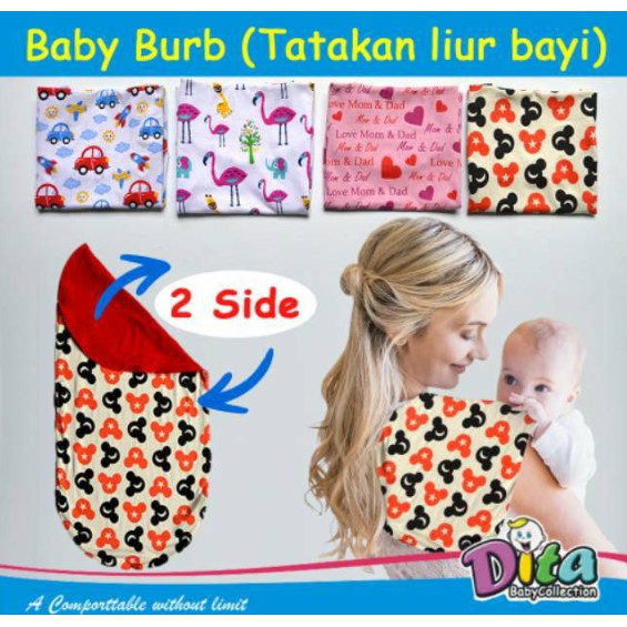 Tatakan air liur bayi baby burb alas liur bayi di pundak burb baby bee tatakan pundak dan slaber