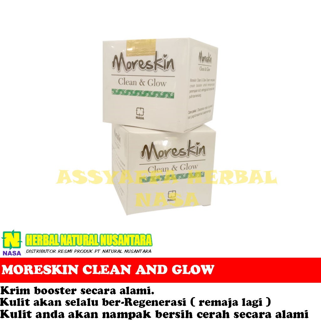 MORESKIN CLEAN & GLOW, MORSKIN MORISKIN GLOW, PELEMBAB