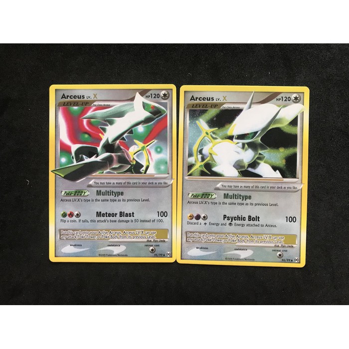 Kartu Pokemon TCG Arceus Lv.X set (2 kartu) + BONUS SLEEVE