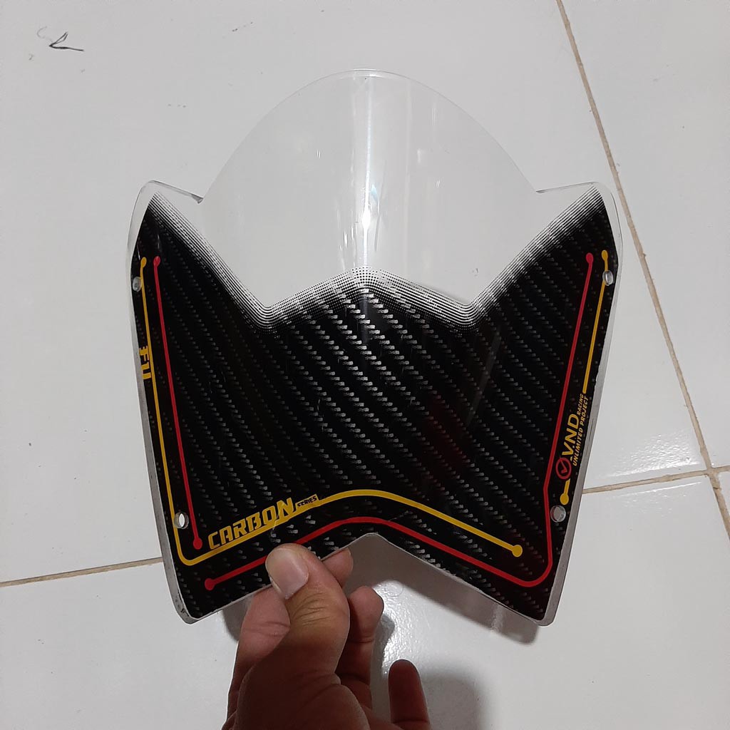 Visor Satria Fu Lama Barong Tahun 2011-2012 Visor Fu Old Karbon Merk VND Original