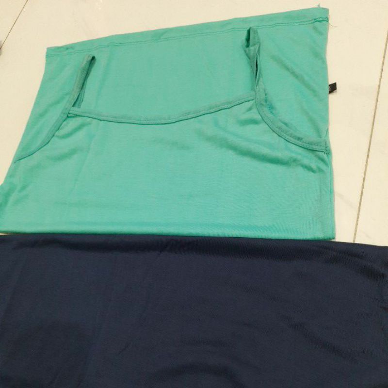 Tangtop/Tank top Kaos dalam Singlet Cewe Perempuan Dewasa size M - XXL bahan adem berkualitas-Biru/NAVY
