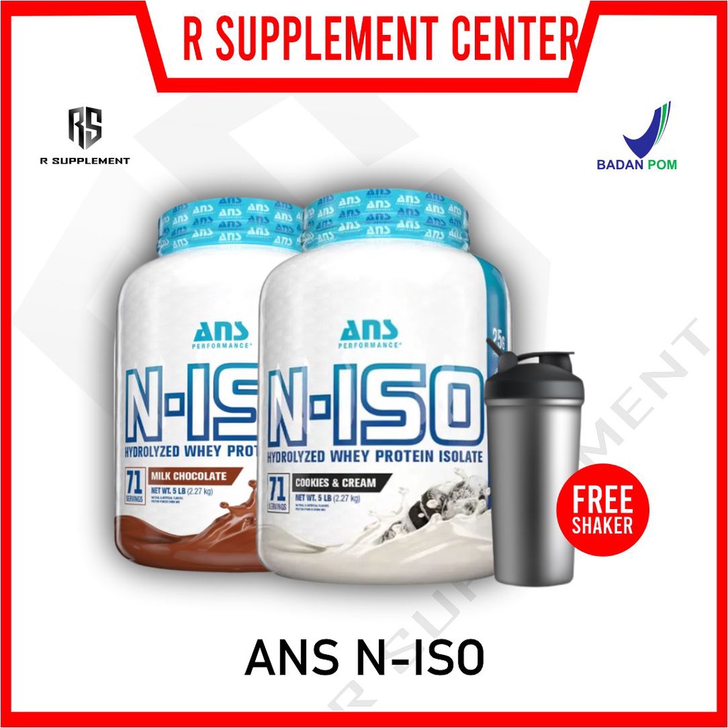 ANS N iso 5 lbs lb N-iso Niso 100% pure hydrolized whey protein isolate iso 5lbs 5lb