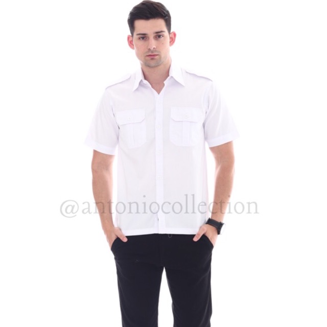 Baju PNS Putih Lengan Pendek , Baju PDH Putih , Seragam PNS , Kemeja Putih , Kemeja PNS