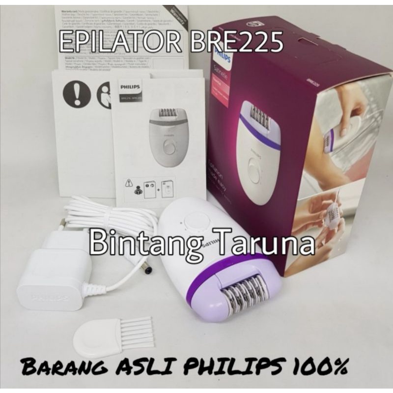 Epilator Philips BRE225 Philips Satinelle Essential compact epilator BRE225 Penghilang bulu kaki