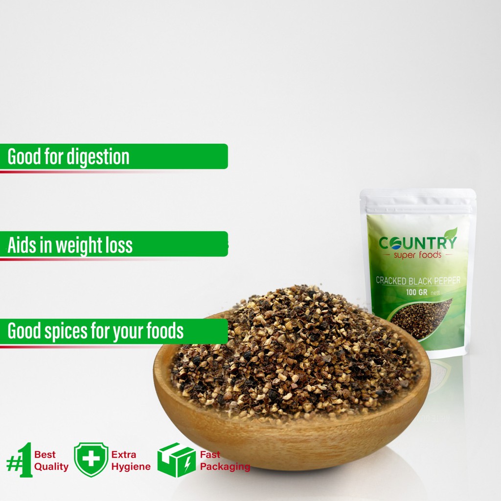 

Cracked Black Pepper | Rempah Lada Hitam Lebur [ PAPER POUCH - 100 gr ]