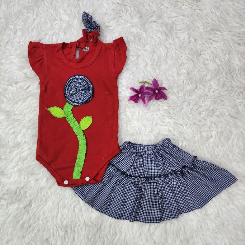 Baju bayi perempuan set jumper baby girl