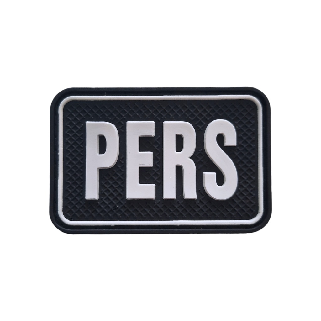 Patch rubber/Logo Karet Tulisan PERS / Logo PERS Karet