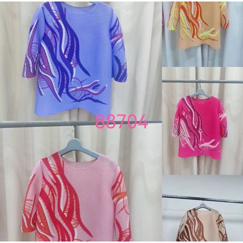 atasan plisket premium / atasan plisket turun naik / atasan plisket bangkok/ atasan plisket kekinian